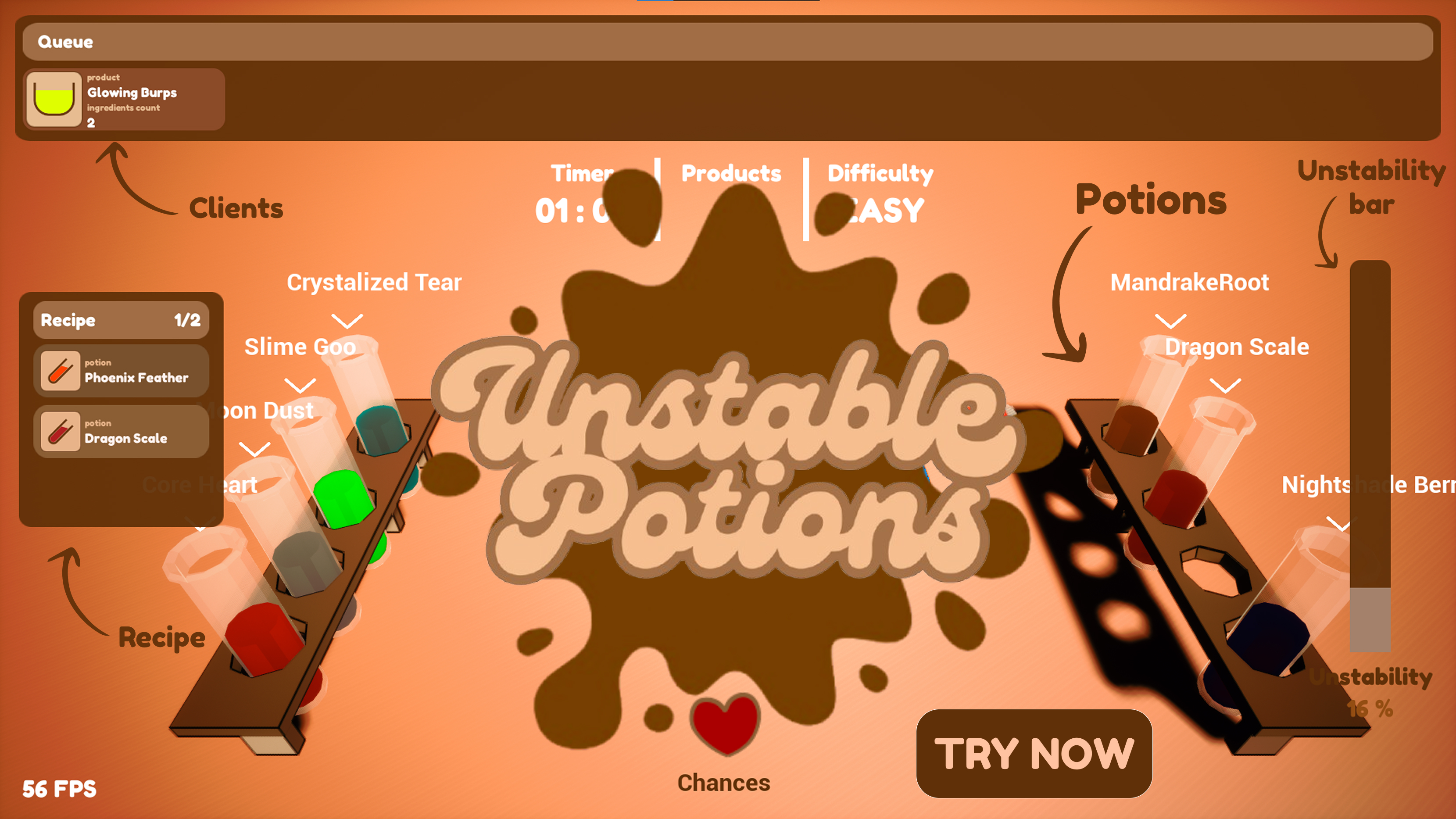 Unstable Potions