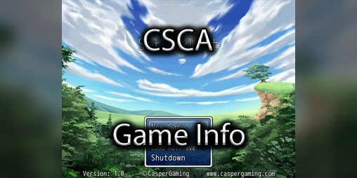 Cover image for CSCA Game Info for RPG Maker VX Ace