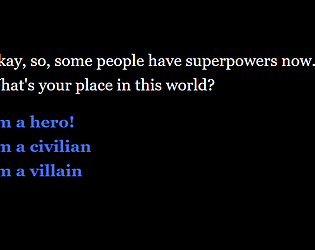 You, but as a villain