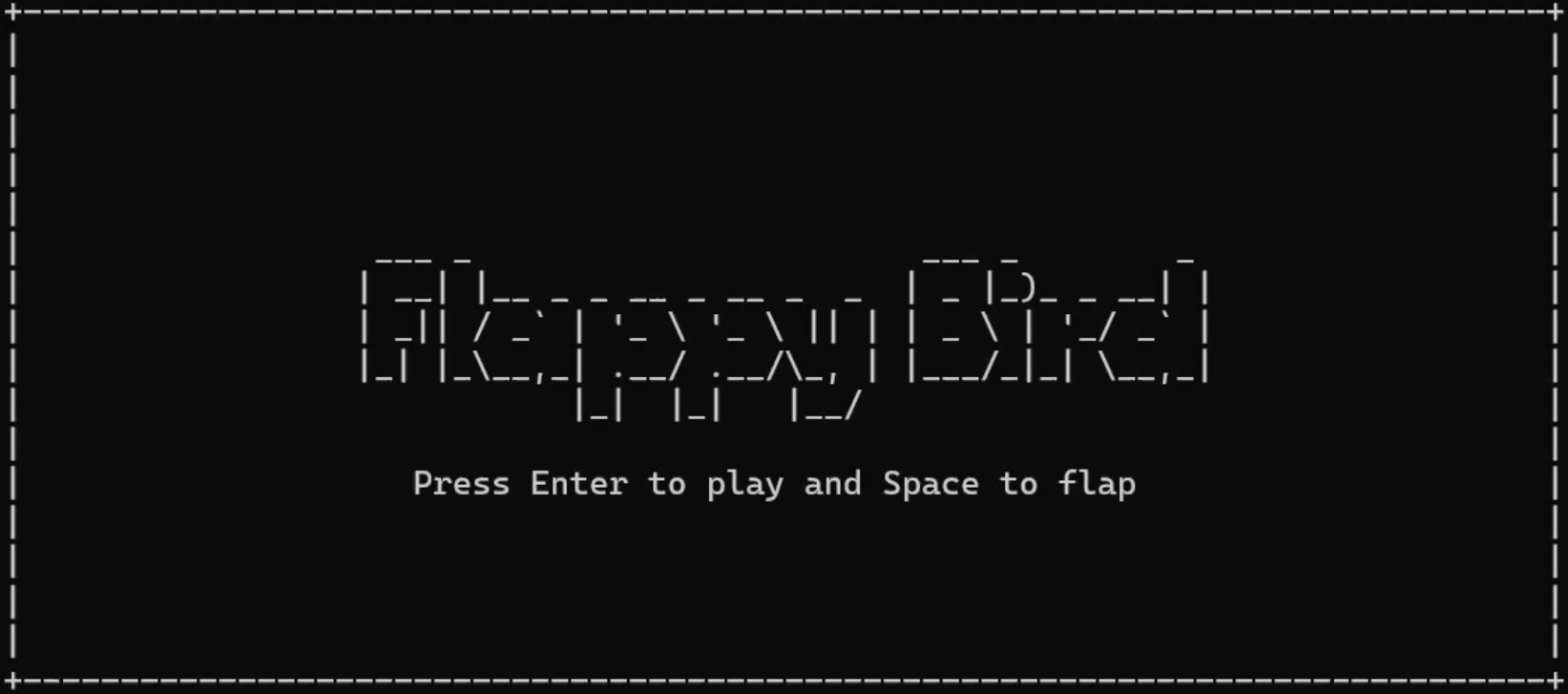 ASCII Flappy Bird