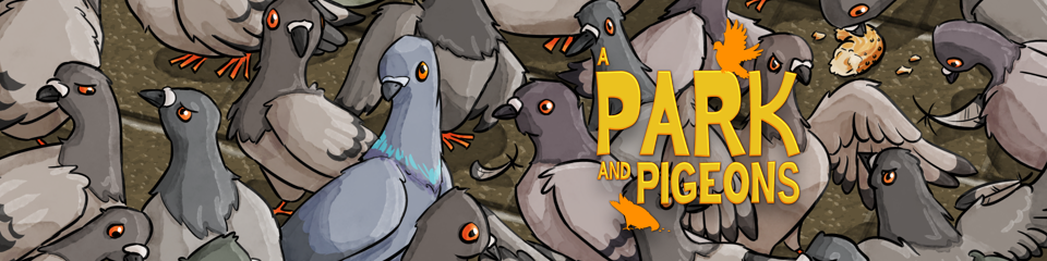 A Park And Pigeons