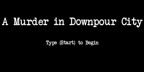 Cover image for A Murder in Downpour City