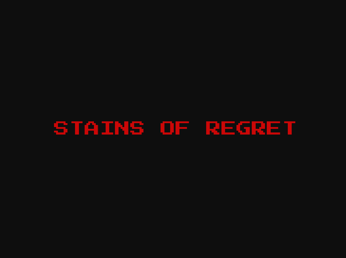 Stains of Regret