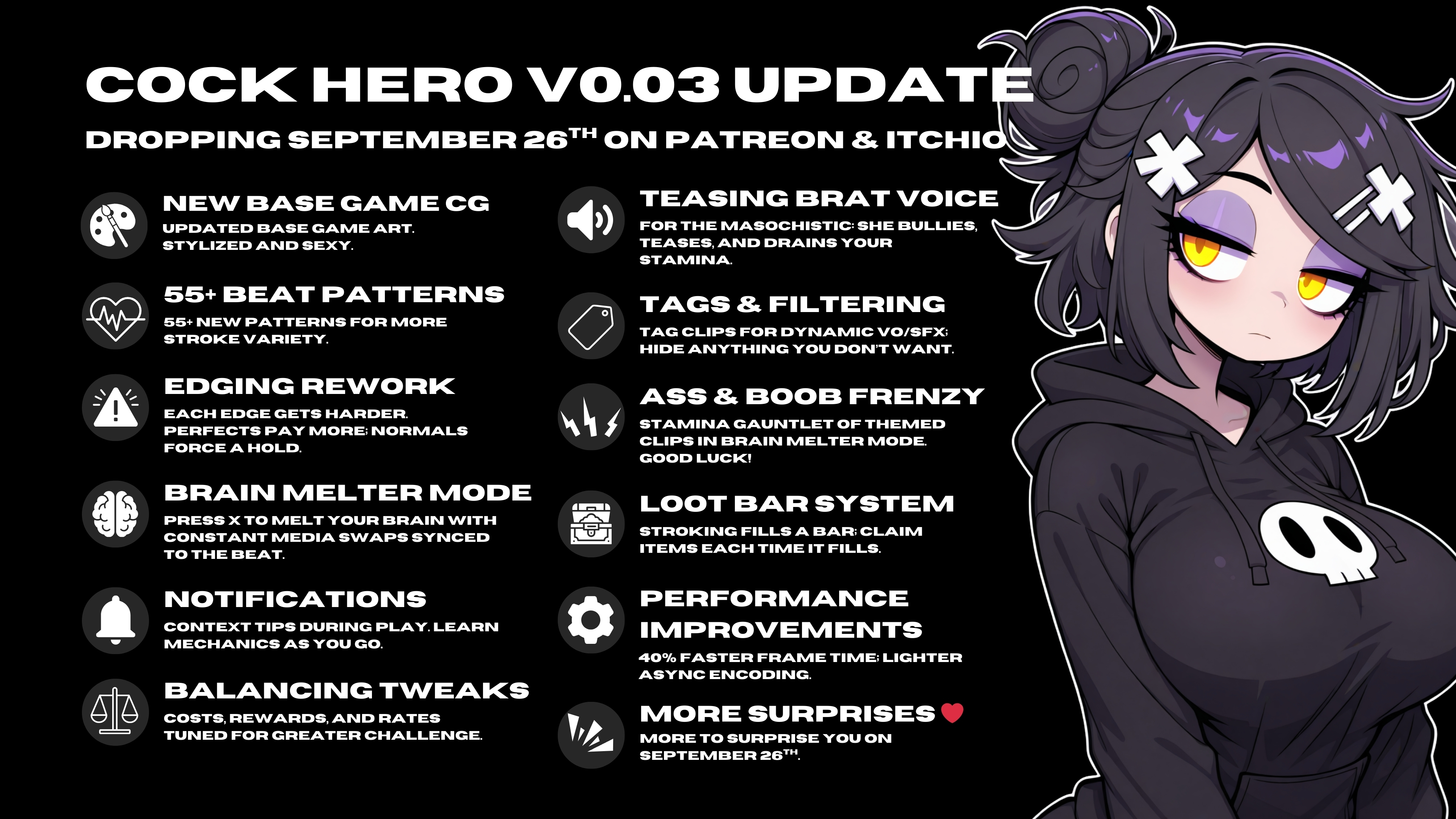 🎉 Cock Hero v0.03 Launches September 26th! - itch.io