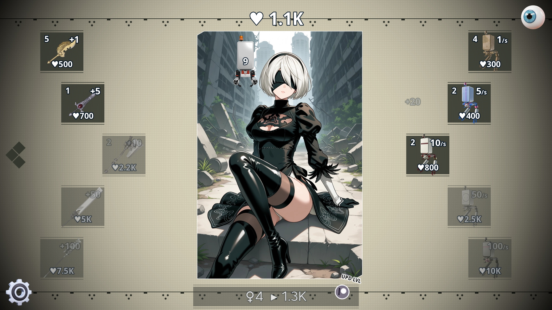 2B Clicker (v.1.0) [Character from the game - NieR: Automata] screenshot 1