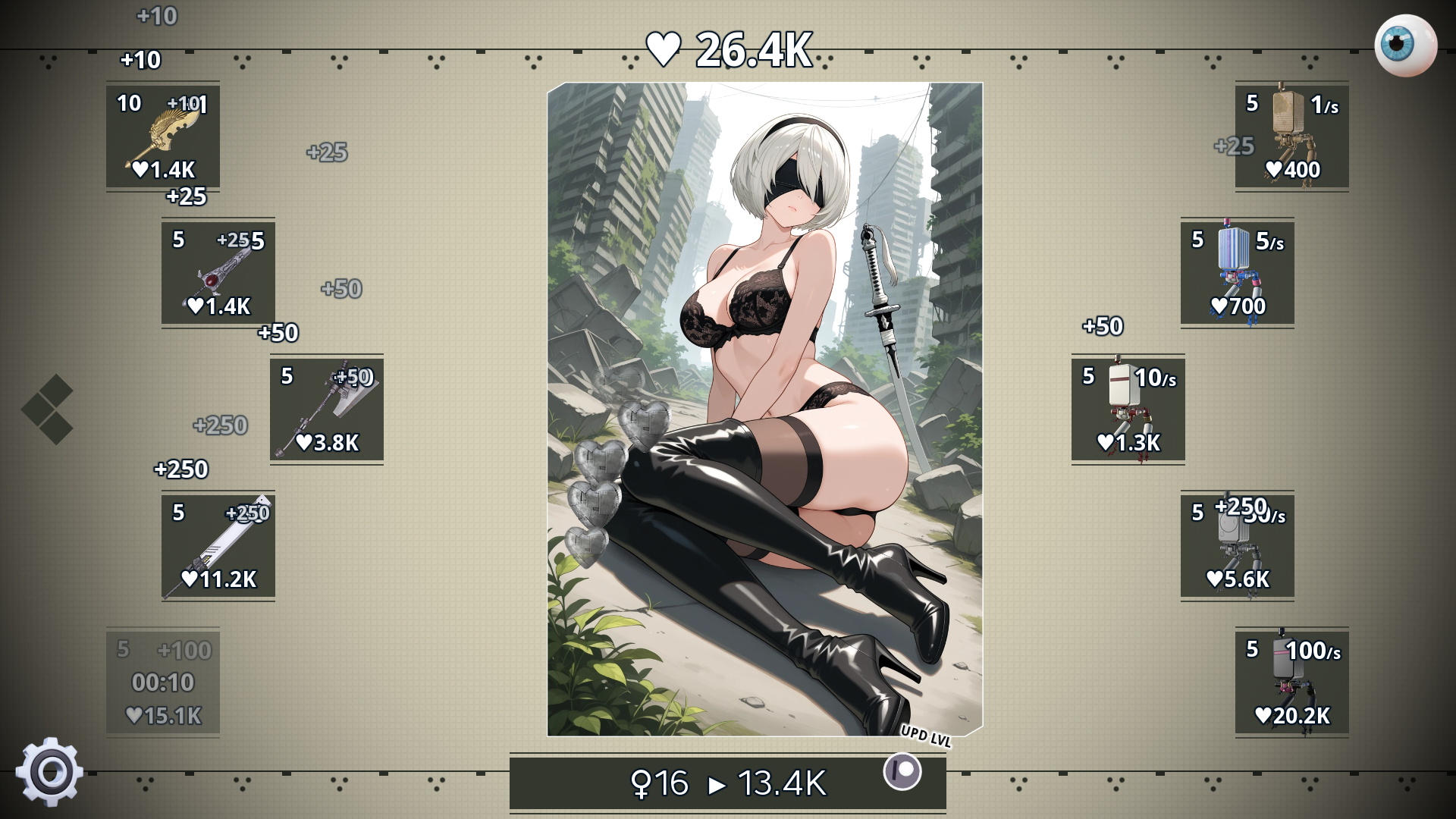 2B Clicker (v.1.0) [Character from the game - NieR: Automata] screenshot 2