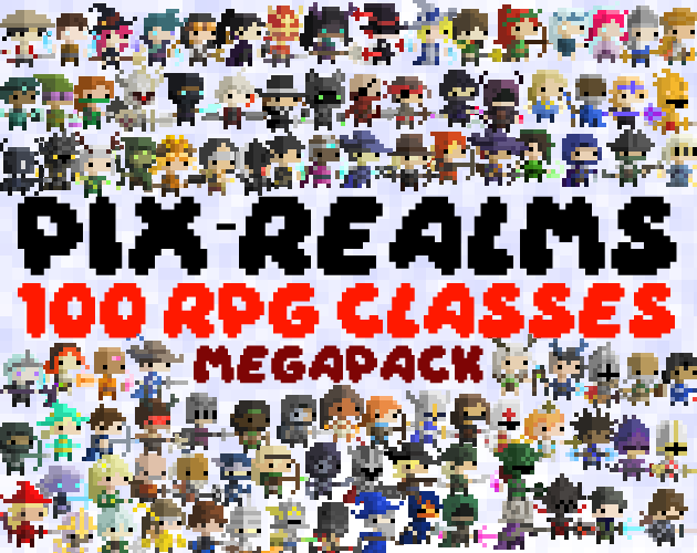 Pix-Realms - 100 RPG Classes Megapack
