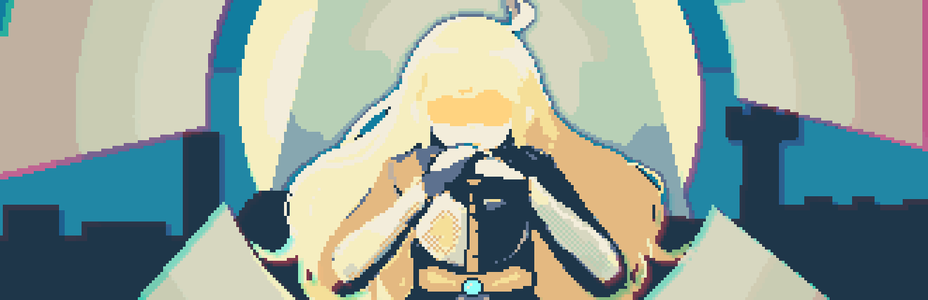 Fantasy Saga#3 - Blounde Knight ( 2d Pixel Art Character + Bust for rpg and NV )