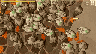 a lot of pigeons eating in a park when one pigeon becomes aggressive