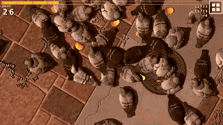 game over - a lot of pigeons fleeing the park