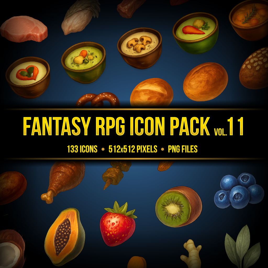 Fantasy RPG Inventory Icon Pack vol. 11 by pzUH