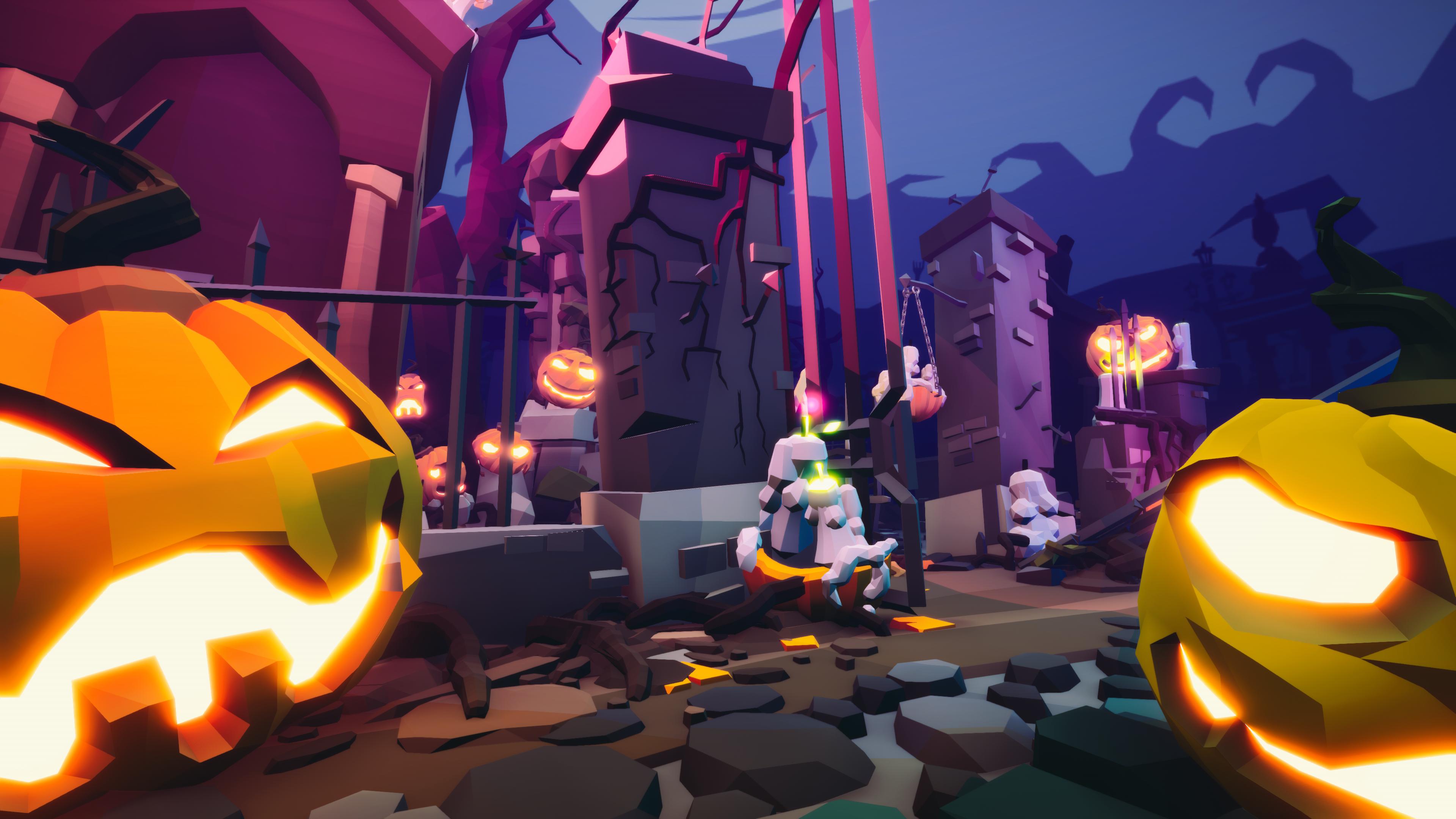 Haunted Grounds: Free Halloween Props & Scene for Unity