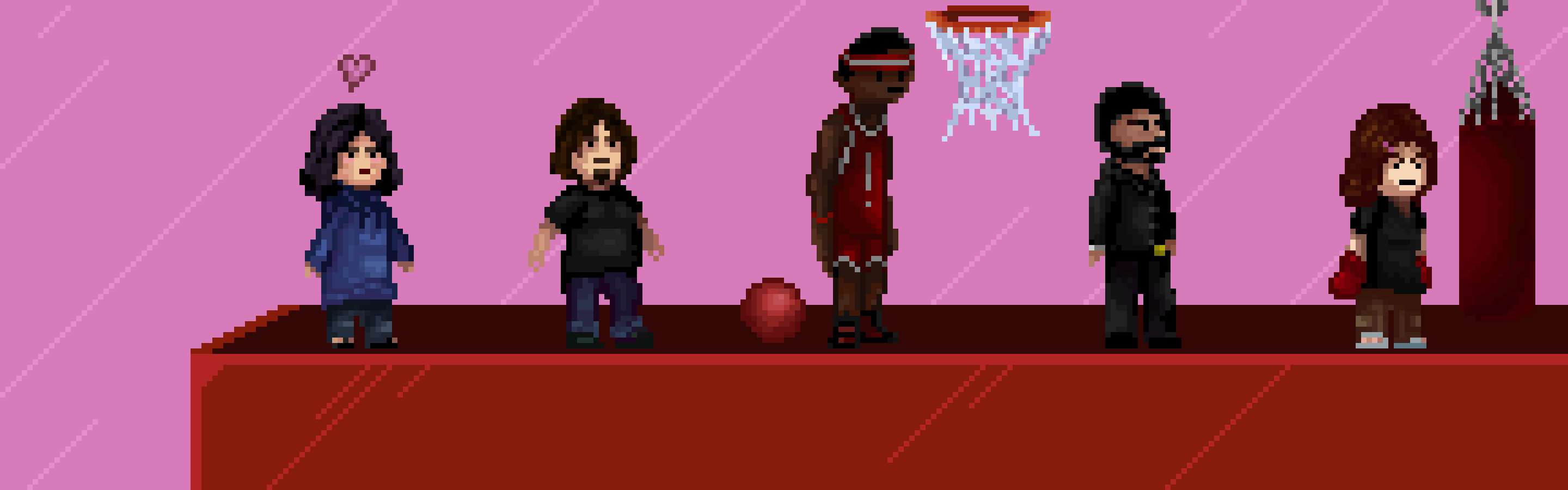 free random diffrent  free pixel  characters