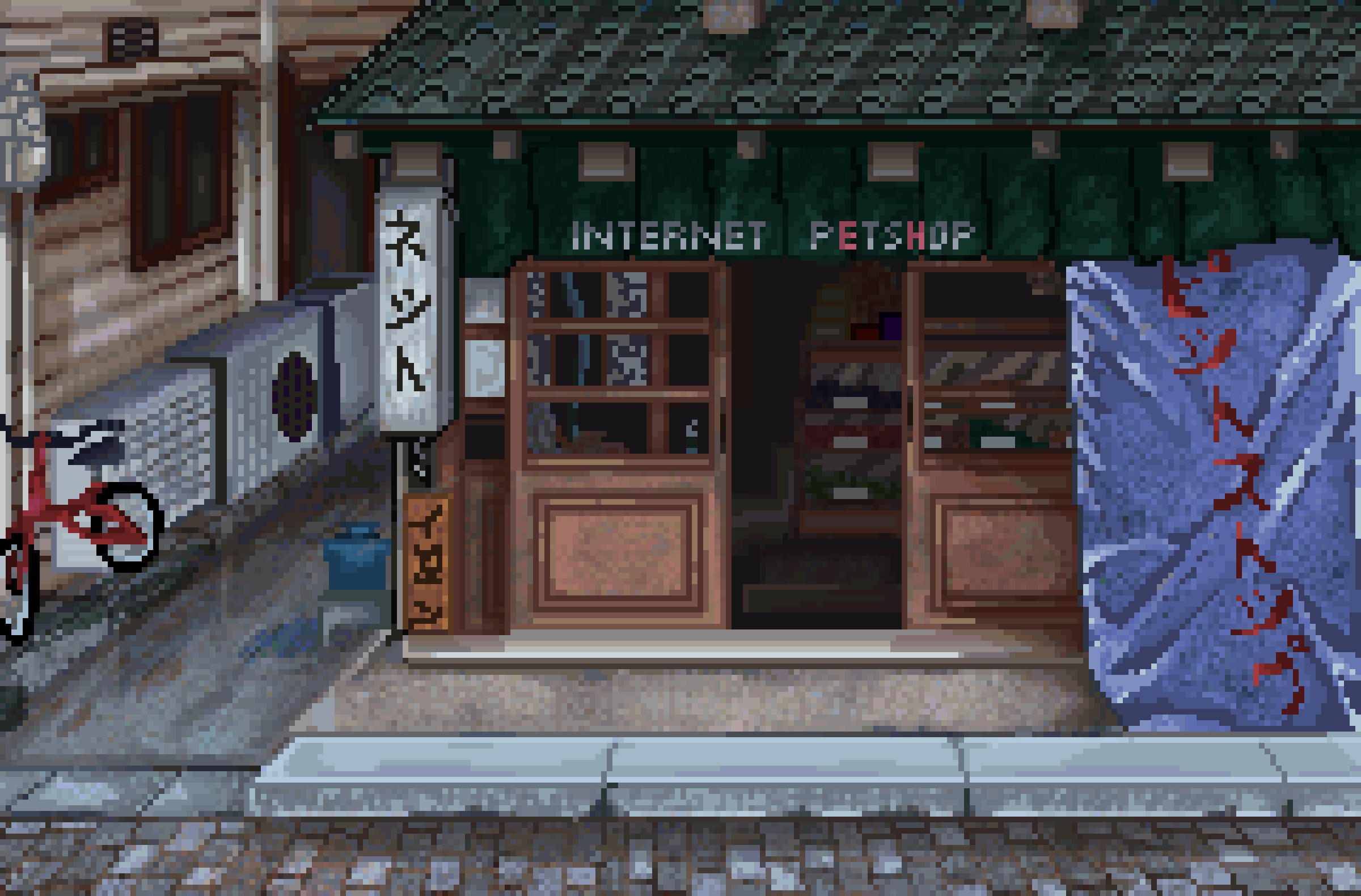 free pixel animated backgrounds and scenes