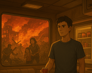 Interactive text adventure prompt: Doomsday choices, stockpile crisis