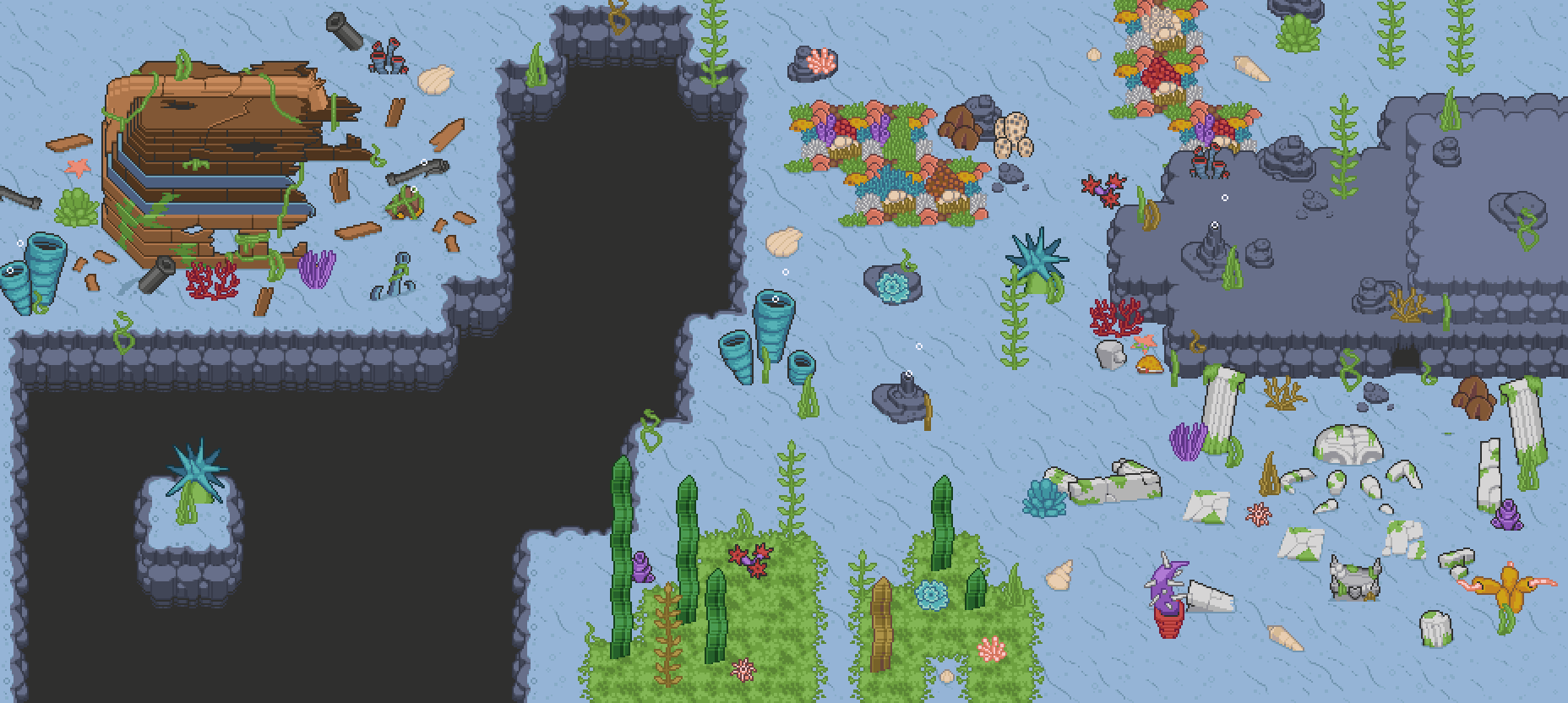 2D Pixel Art Underwater Tileset By Elthen s Pixel Art Shop 2D Pixel Art Underwater Tileset By Elthen s Pixel Art Shop