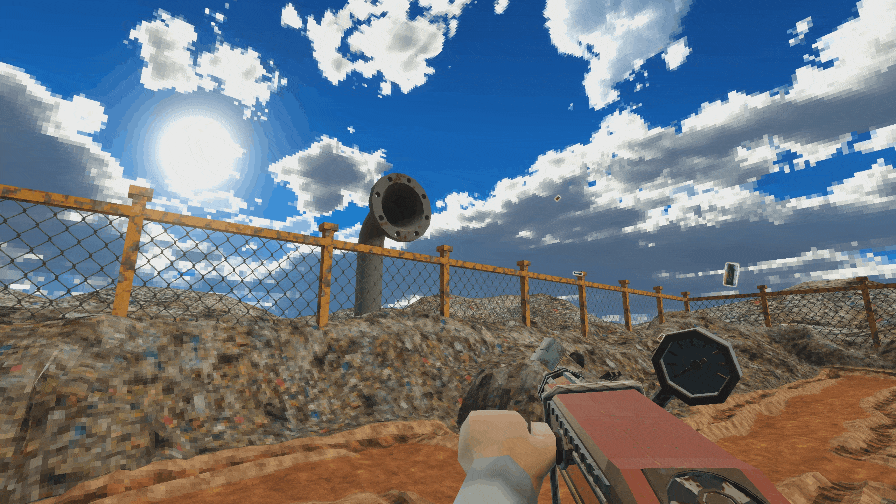 Collect Trash with Vacuum Gun