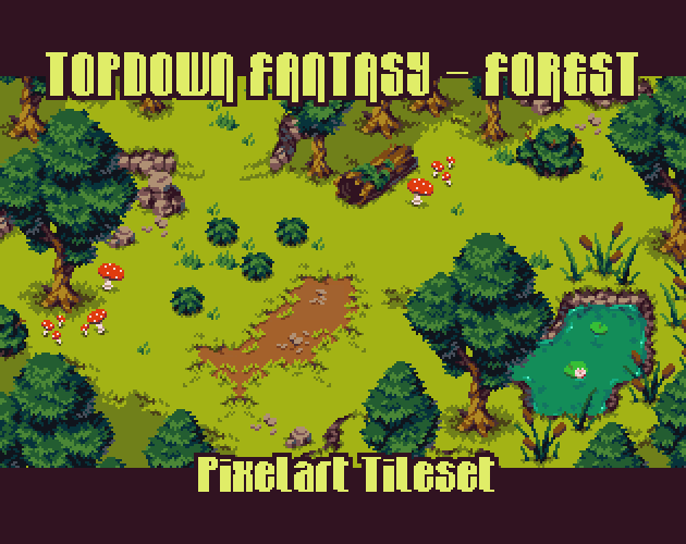 【9】ekko 様 ♡foresttile♡ Forest Tileset [16x16] - Fantasy Pack by Eduardo Scarpato