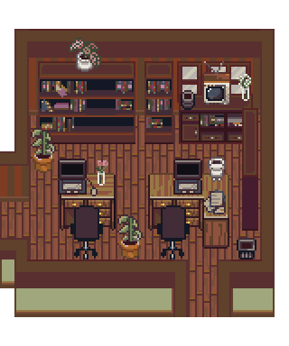 Pixel Paradise: Interiors asset pack [16x16px]. by Thurraya