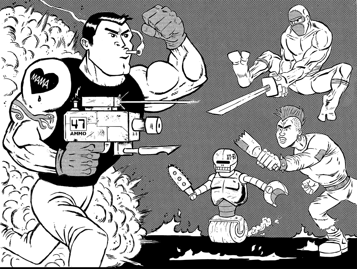 Cover image for B.A.D.: BAD ASS DUDES: The Roleplaying Game