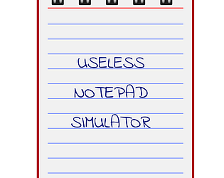 Useless Notepad simulator