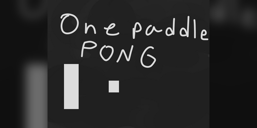 Cover image for One Paddle Pong