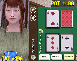 Girlfriend Versus Blackjack - Hiromi Edition (SFW)