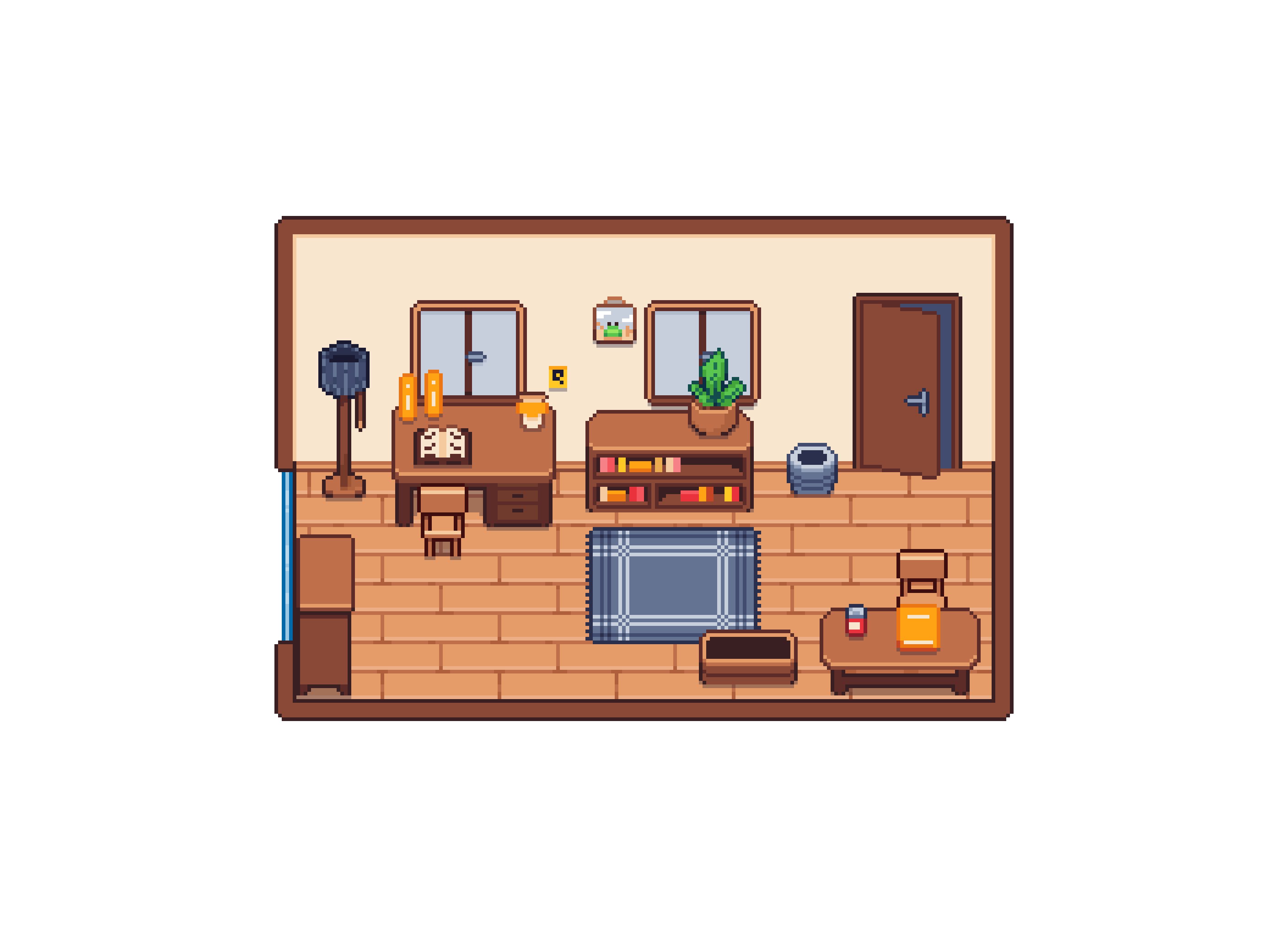 Bedroom Forniture Game Asset Pack [16x16]