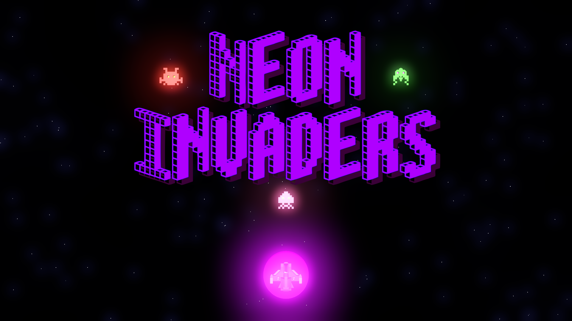 Neon Invaders 3D