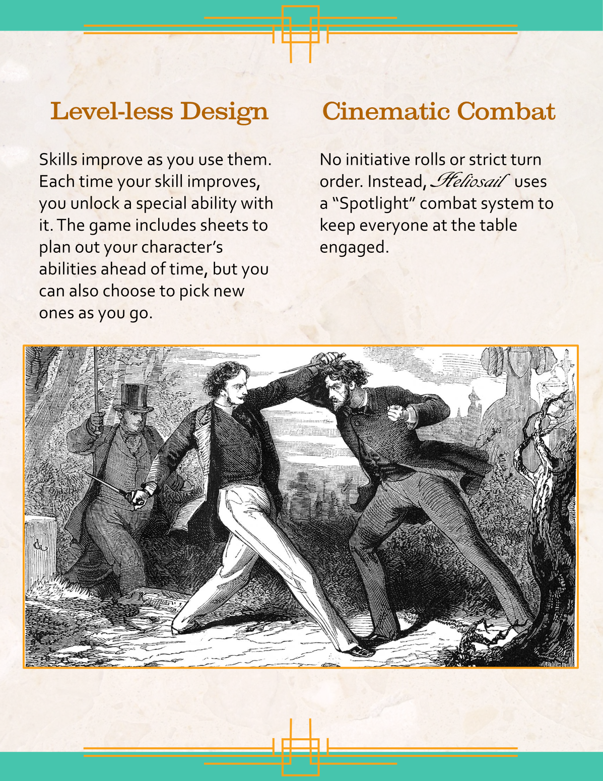 Level-less Design, Cinematic Combat