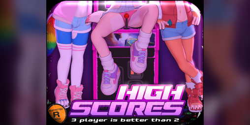 Cover image for High Scores Comic (Low-res, web version, watermarked)