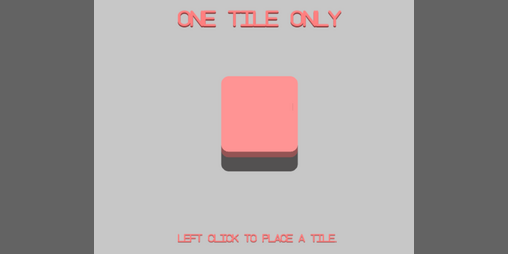 Cover image for One Tile Only