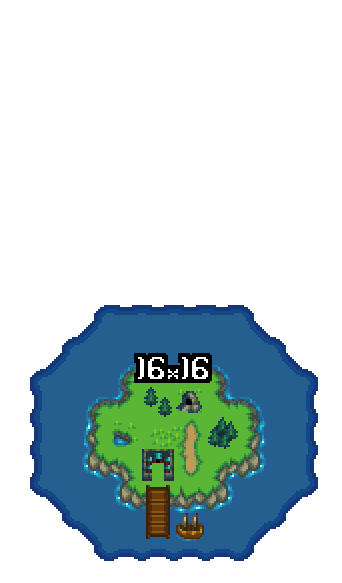 Unique World Map Tilemap [16x16]
