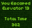 You Escaped Elevator 13. Total Time: 382