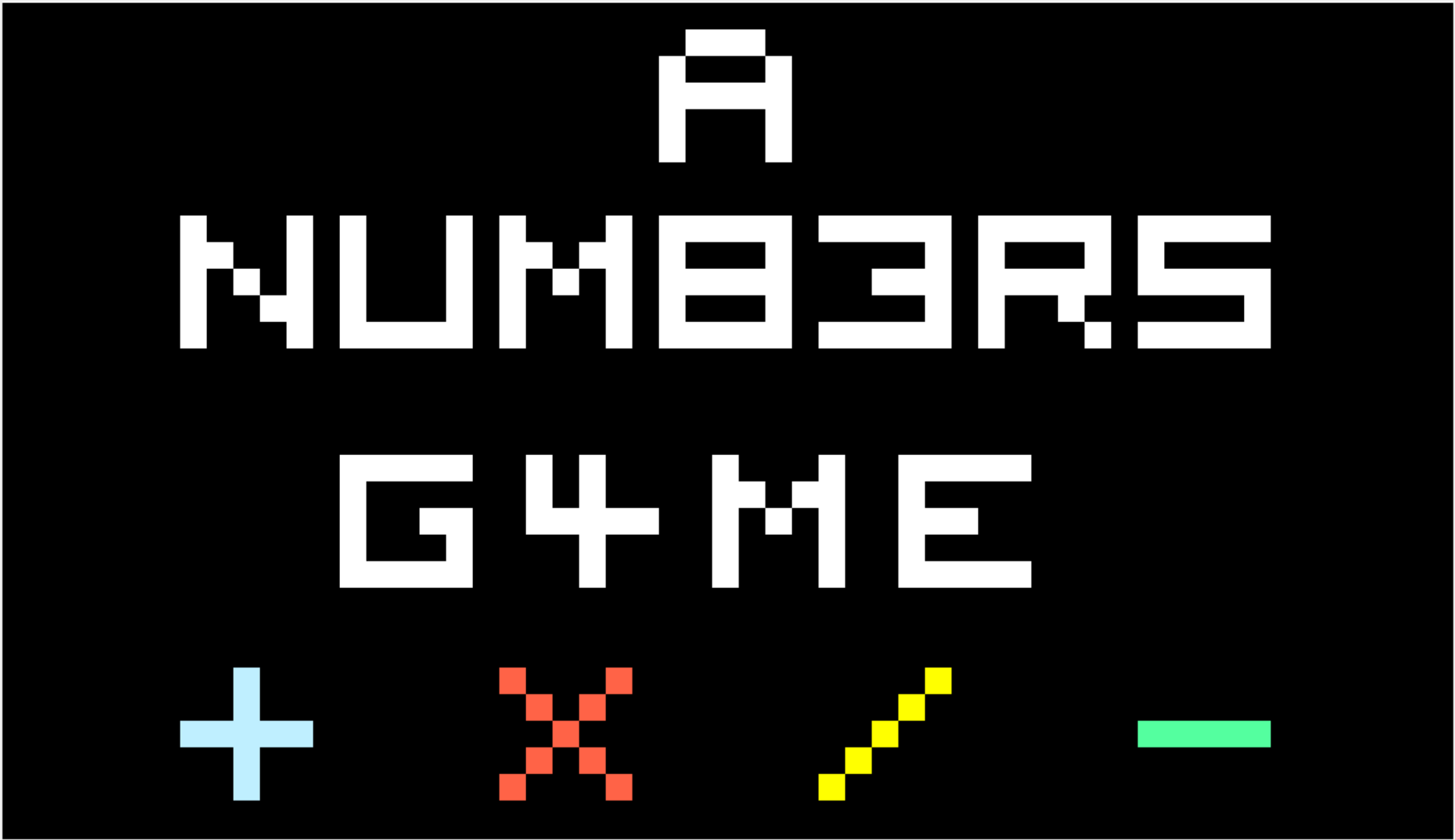A Numb3rs G4me