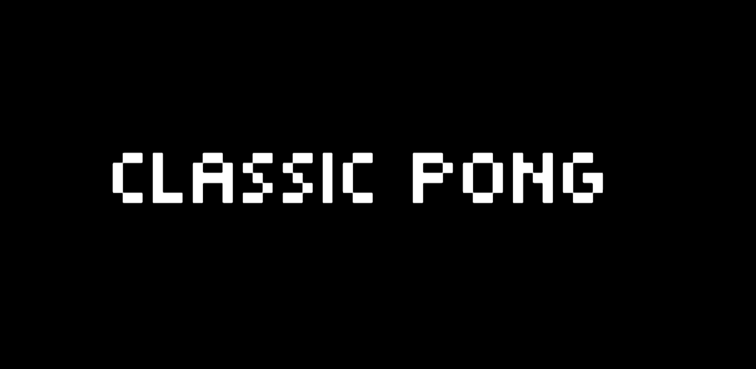 Classic Pong