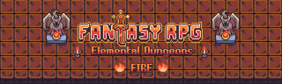 Elemental Dungeons (Fire) asset pack