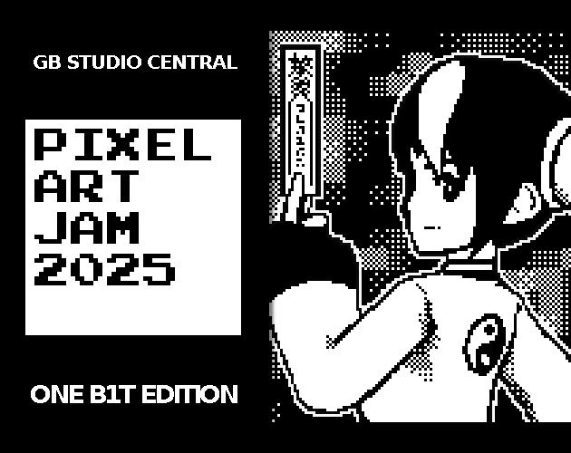 Cover image for [GB Pixelart Jam 2025] - Little Priestess's fulu spell