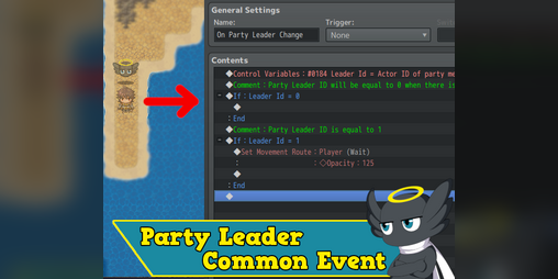 Cover image for Hakuen Studio Party Leader Common Event RPG Maker MZ