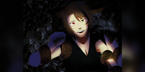 Cover image for your omega catboy apprentice got sent into heat by a tentacle monster and now you have to f*ck him