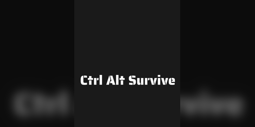 Cover image for Ctrl Alt Survive