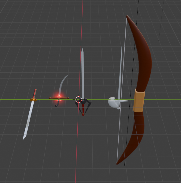 Weapons/Swords/Bow by OrizonStarz