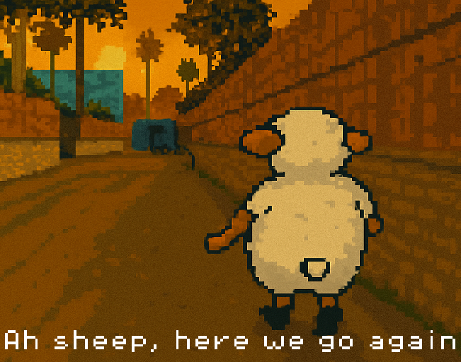 Cover image for Ah sheep, here we go again