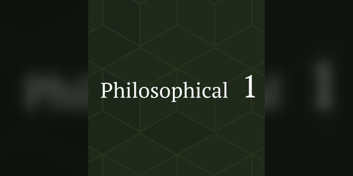 Cover image for Philosophical 1