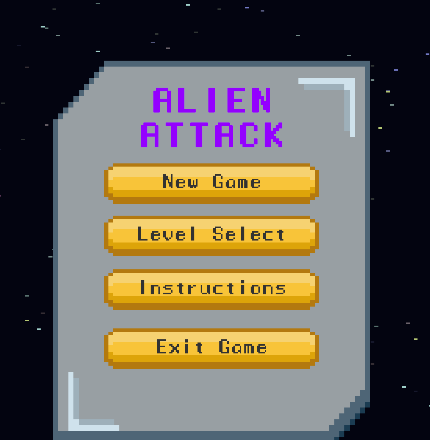 Alien Attack - 2D Shooter game by Pietrasn