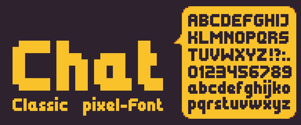 Pixel Font - Chat
