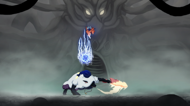 Celina fighting Elfarin