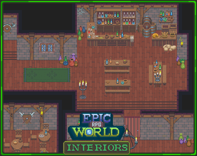 Epic RPG World - Free House Interiors by RafaelMatos