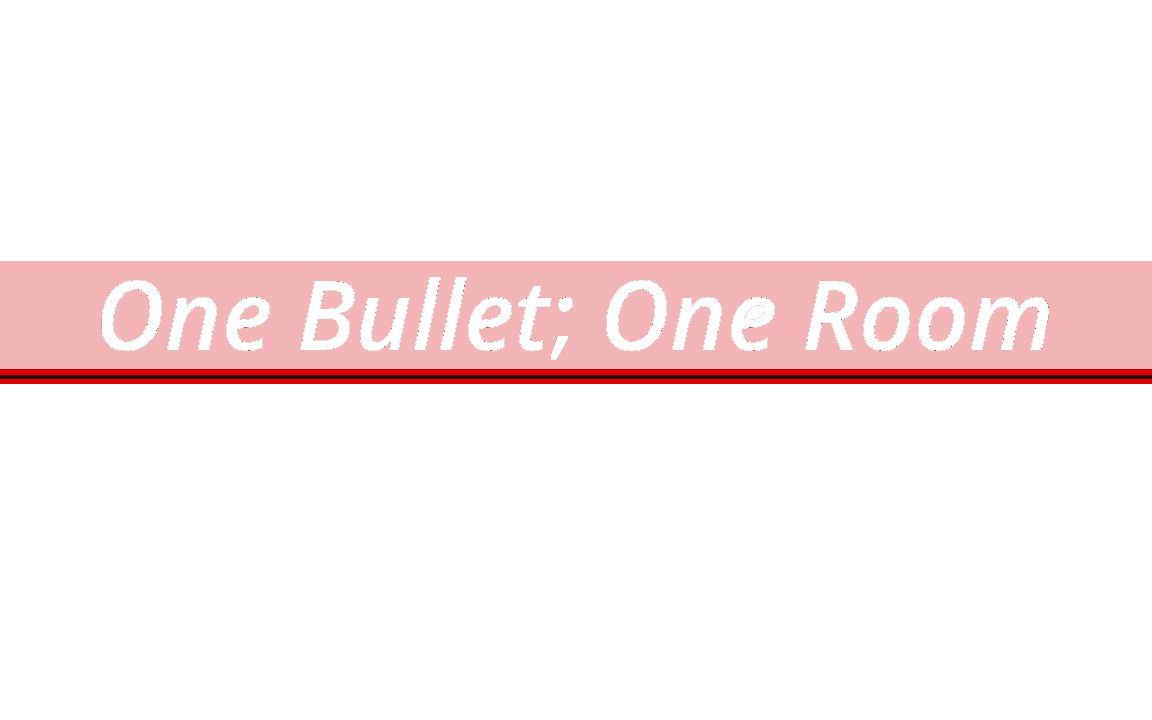 One Bullet; One Room