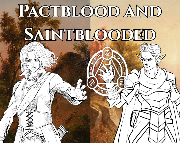 Cover image for Pactblood and Saintblooded
